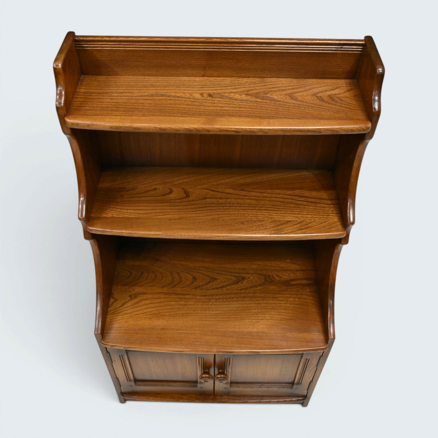 Ercol Old Colonial Waterfall Bookcase 2 Shelves Golden Dawn FREE UK Delivery
