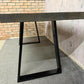 Modern Solid Wood Dining Table Industrial Trapezium Legs Seats 6 Warehouse Loft