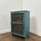 Rustic Indian Reclaimed Wood Blue Distressed Cabinet