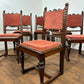 Victorian Set of Six Carved Oak Dining Chairs