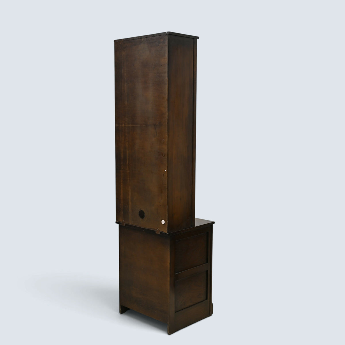 Narrow Ercol Bookcase Wall Unit With Shelves & Cupboard Dark FREE UK Delivery*