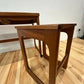 Mid Century Mcintosh Triform Nest Of Tables Teak Vintage Danish Style