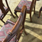 Vintage Burr Walnut Veneered Set Of Five Dining Chairs2