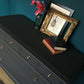 Dark grey solid mahogany stag Chest Of Drawers