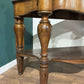 Victorian Mahogany Serpentine Front Console Table With Marble Topcc