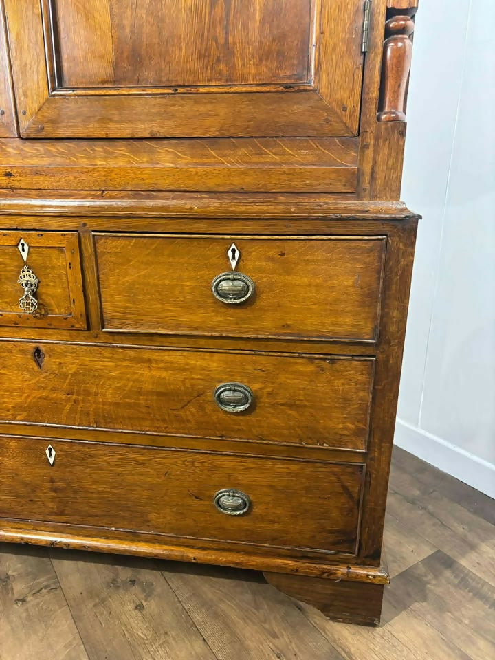 Georgian Oak Press Cupboard