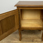 Pair of Bedside Tables Vintage French Louis Oak Nightstands Cabinets LOT 6226