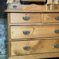 Antique Mid Victorian Pine Mirrored Dressing Chest of Two Over Two Drawers, c.1850