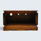 Old Charm TV Stand Linenfold Doors Model 2172 Tudor Brown Oak FREE UK Delivery