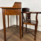 Reproduction Oriental Style Writing Table With Matching Corner Chair