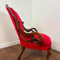 Victorian Mahogany Show Frame Easy Armchair