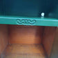 Forest Green Vintage Cabinet Dark Academia Drinks Cupboard | Bedside Table with Cable Hole Grandmillennial Staged Furniture UK Delivery
