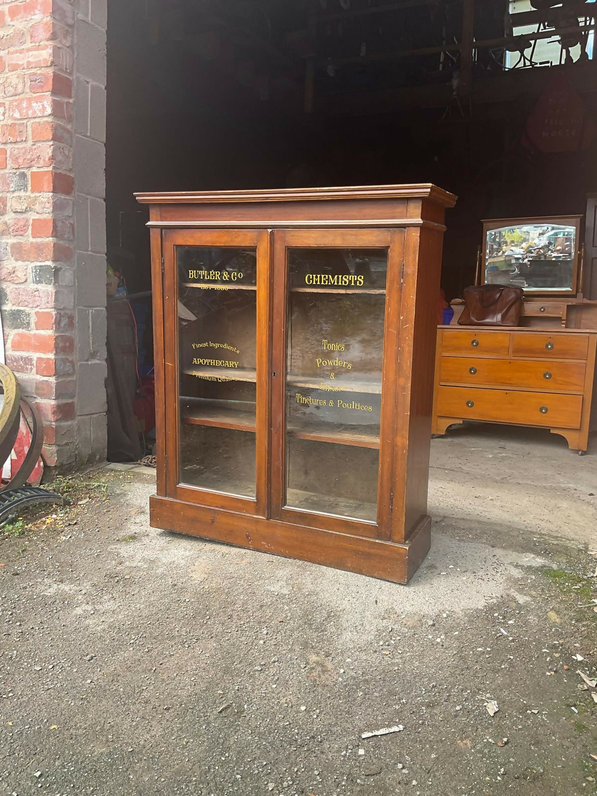 Antique Medical Cabinet