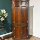 19th Century Oak Double Freestanding Corner Cabinetzx