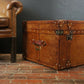 London Tan British Luxury Handmade Leather Coffee Table Trunk