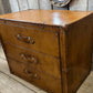English handmade vintage luxury leather drawer chest - London tan