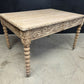 French Carved Oak Writing Table