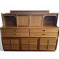Nathan Squares Teak Sideboard Mid Century Wall Unit Vinyl Storage Drinks Cabinet UK