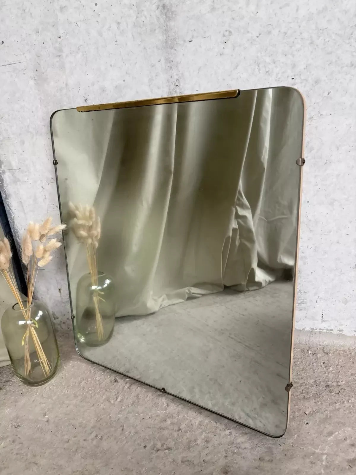 Vintage Mid Century Large Wall Hallway Overmantle Mirror Retro R1032