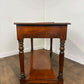 Victorian Mahogany Washstand with Two Drawers & Ceramic Bowl