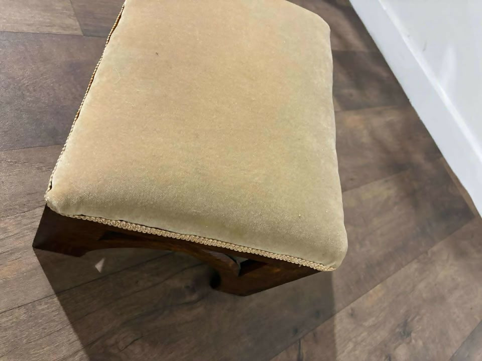 Early 19th Century Ecclesiastical Oak Framed Kneeling Stool