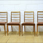 vintage dining chairs X4 teak McIntosh danish mid century DELIVERY