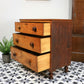 Antique Chest of Drawers 3 Graduated Drawers Splits in Two for Tight Spaces