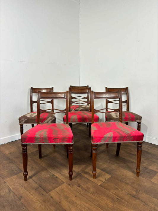 Set of Six 19th Century Mahogany Dining Chairs