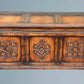 Carved Oak Blanket Box / Trunk G,T. Rackstraw of Worcester