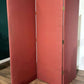Vintage Fabric Covered Three Fold Dressing Screengf