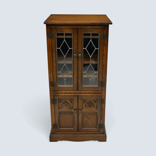 Old Charm Hi Fi/Record Cabinet 3 Adjustable Shelves Light Oak FREE UK Delivery*