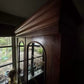Vintage Victorian Mahogany Display China Bookcase Glazed Cabinet