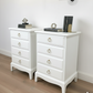 Stag minstrel white bedside cabinets