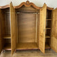 Wardrobe Vintage French Louis XVI Style Oak Four Door Carved Armoire LOT 6491
