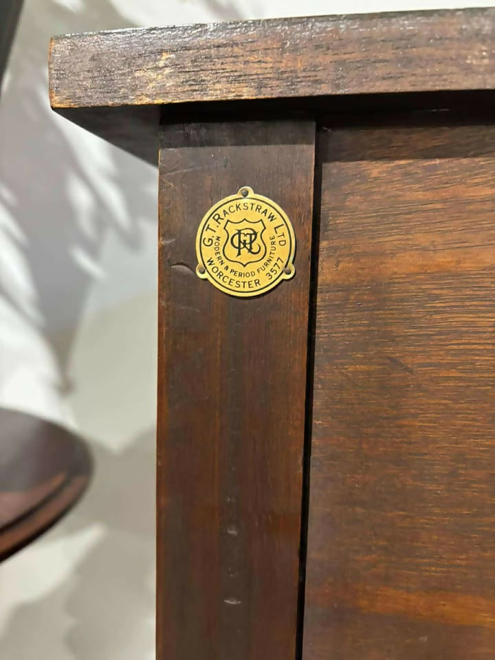 Reproduction Georgian Style Serpentine Mahogany Sideboard by G.T. Rachstraw