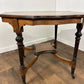 Edwardian Inlaid Walnut Occasional Window Table on Castors