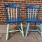 Colourful kitchen chairs