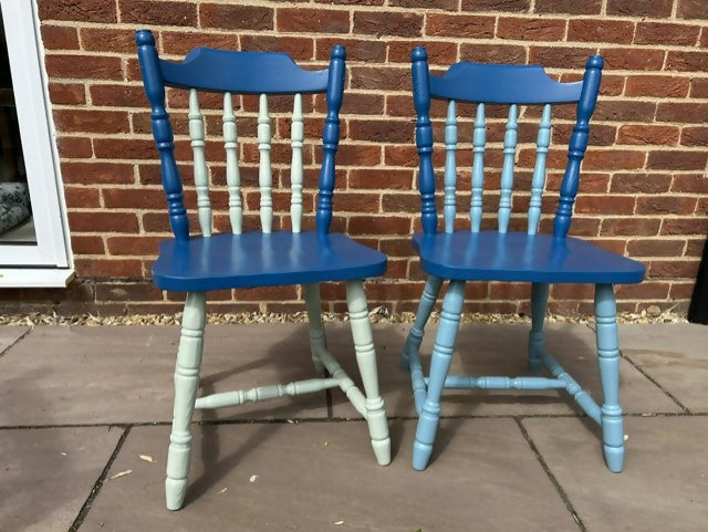 Colourful kitchen chairs