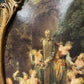 Antique Style Reproduction Painted Gilt Fire Screen0