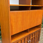 Mid Century Younger Teak Wall Unit Cabinet Writing Desk Bureau