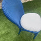 Lloyd loom dining/ accent chairs. Different colours. Different fabric. Choose the combination