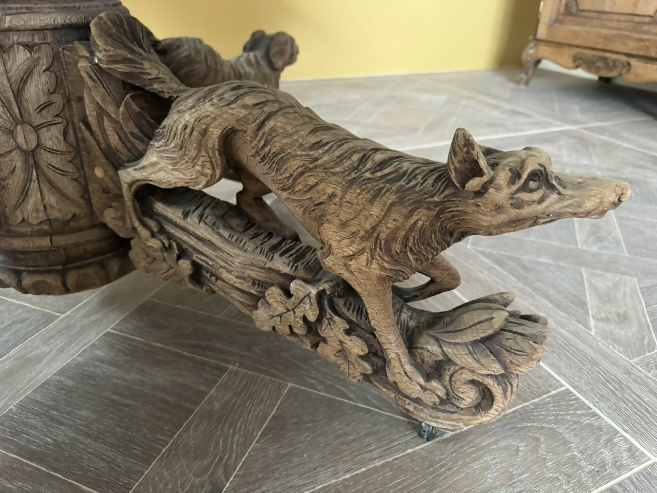Wonderful French Oak Hunting Centre Table
