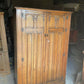 Double Door Oak Carved Wardrobe