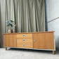 Vintage Late Mid Century 90s Sideboard Modernist Media Cabinet Unit Lp Storage R1122