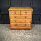 Vintage Victorian Satinwood Chest Of Drawers