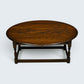 Old Charm Oak Drop Leaf Long Oval Coffee Table Light Oak 2144 FREE UK Delivery