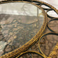 Ornate Reproduction Glass Topped Gilt Metal Framed Centre Table