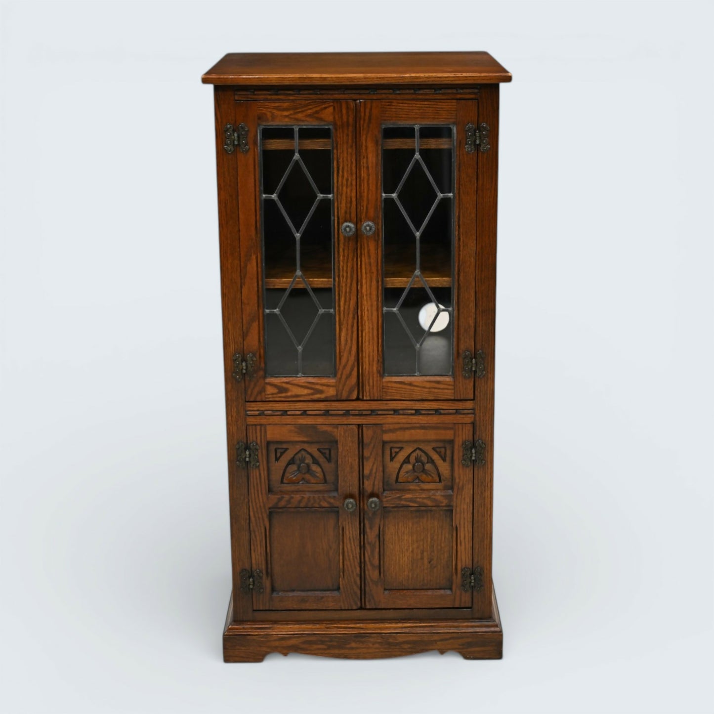 Old Charm Hi Fi/Record Cabinet 2 Adjustable Shelves Light Oak FREE UK Delivery*