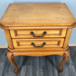Bedside Table Vintage French Louis XVI Nightstand 2 Drawers Cabinet LOT 3586