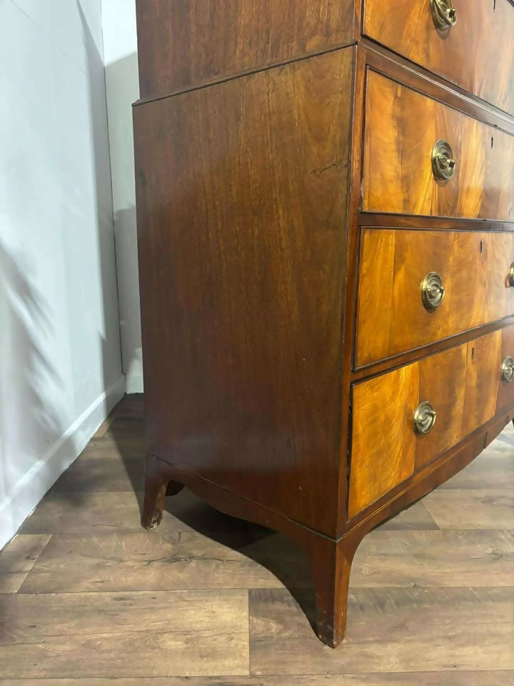 Edwardian Mahogany Chest On Chest